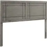 Archie Queen Headboard in Gray Wood