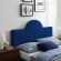 Dawn Full Queen Headboard in Navy Blue Performance Velvet