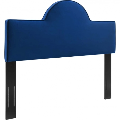 Dawn King California King Headboard in Navy Blue Performance Velvet