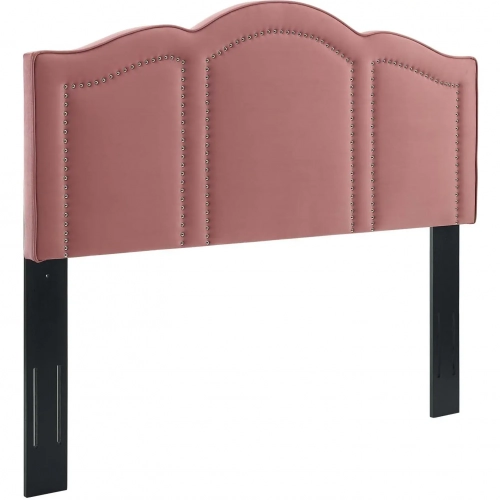 Cecilia King / CA King Headboard in Dusty Rose Velvet