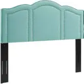 Cecilia King CA King Headboard in Mint Velvet