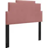 Kasia Twin Headboard in Dusty Rose Velvet