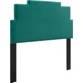 Kasia Twin Headboard in Teal Velvet