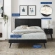 Alana Queen Platform Bed with Splayed Legs in Black Wood