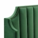 Daniella Queen Platform Bed in Vertical Tufted Emerald Green Velvet