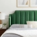Daniella Queen Platform Bed in Vertical Tufted Emerald Green Velvet