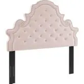 Diana Twin Headboard in Tufted Pink Performance Velvet