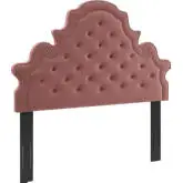 Diana King / CA King Headboard in Tufted Dusty Rose Performance Velvet