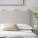 Athena King or CA King Scalloped Headboard in Light Gray Performance Velvet