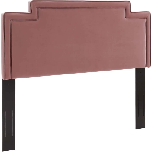 Transfix Twin Headboard in Rose Velvet