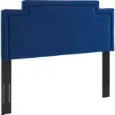 Transfix Twin Headboard in Navy Blue Velvet