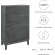 Render 5 Drawer Dresser Chest in Charcoal Gray Finsh