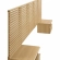Render Wall Mount Queen Headboard & 2 Nightstands Set in Oak Finish