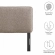 Lindee King Headboard in Oatmeal Brown Boucle Fabric