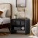 Toscana 1 Drawer Nightstand in Black Finish