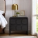 Toscana 2 Drawer Nightstand in Black Finish