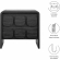 Toscana 2 Drawer Nightstand in Black Finish