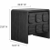 Toscana 2 Drawer Nightstand in Black Finish