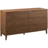 Render 63" 6 Drawer Dresser in Walnut Finish
