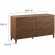Render 63" 6 Drawer Dresser in Walnut Finish