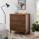 Render 3 Drawer Nightstand in Walnut Finish