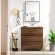 Render 3 Drawer Nightstand in Walnut Finish