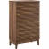 Render 5 Drawer Chest in Walnut Finish