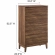 Render 5 Drawer Chest in Walnut Finish