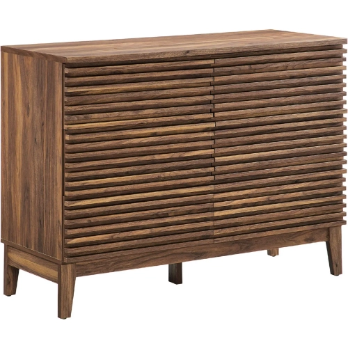Render 47" 6 Drawer Dresser in Walnut Finish