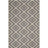 Jagged Geometric Diamond Trellis 5 x 8 Indoor and Outdoor Area Rug