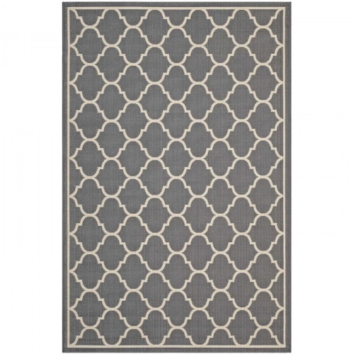 Avena Moroccan Quatrefoil Trellis 5 x 8 Indoor and Outdoor Area Rug