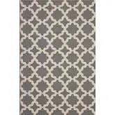 Cerelia Moroccan Trellis 4 x 6 Indoor Outdoor Area Rug in Gray & Beige