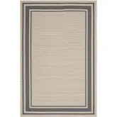 Rim Solid Border Borderline 5 x 8 Indoor and Outdoor Area Rug