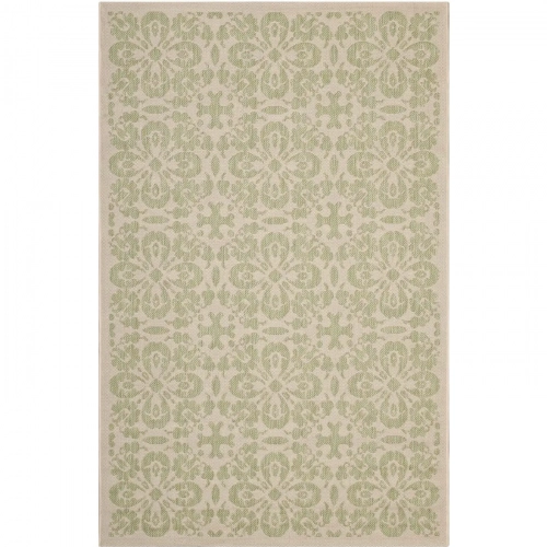 Ariana Vintage Floral Trellis 8 x 10 Indoor and Outdoor Area Rug