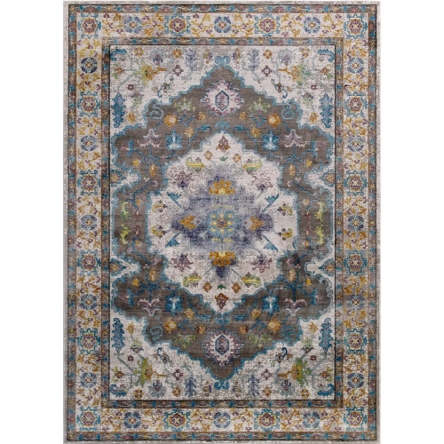 Success Anisah Distressed Vintage Floral Persian Medallion 4x6 Area Rug