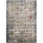 Success Manuka Distressed Vintage Floral Lattice 4 x 6 Area Rug