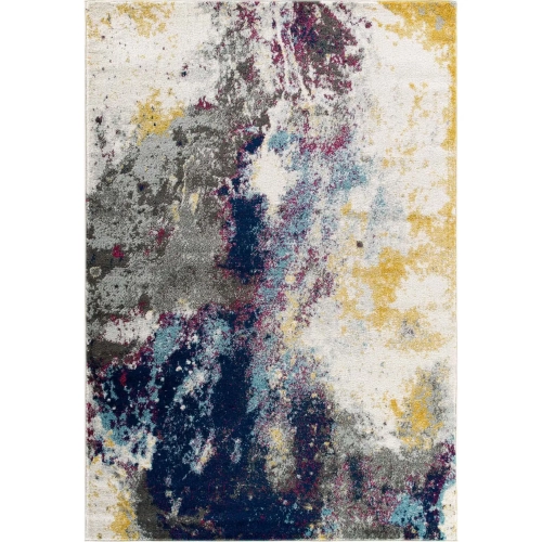 Entourage Adeline Modern Abstract 8 x 10 Area Rug in Multicolor