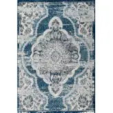 Entourage Malia Distressed Vintage Floral Persian Medallion 5 x 8 Area Rug