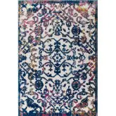 Reflect Primrose Distressed Vintage Floral Indoor Outdoor 5 x 8 Area Rug