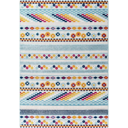 Reflect Cadhla Vintage Abstract Geometric Indoor Outdoor 5 x 8 Area Rug