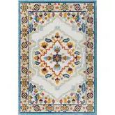 Reflect Ansel Distressed Vintage Floral Indoor Outdoor 5 x 8 Area Rug