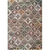 Tribute Azalea Distressed Vintage Floral Lattice 8 x 10 Area Rug