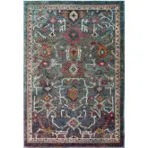 Tribute Every Distressed Vintage Floral 8 x 10 Area Rug in Multicolor