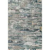 Tribute Eisley Rustic Distressed Diamond Lattice 5 x 8 Area Rug in Multicolor