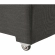 Commix Down Filled Overstuffed Sleeper Sofa in Gray Linen Like Fabric