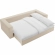 Commix Down Filled Overstuffed Sleeper Sofa in Light Beige Linen Like Fabric