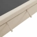 Commix Down Filled Overstuffed Sleeper Sofa in Light Beige Linen Like Fabric