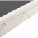Commix Down Filled Overstuffed Sleeper Sofa in Pure White Linen Like Fabric