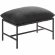Raya Outdoor Lounge Chair & Ottoman in Gray Boucle Fabric, Faux Wood & Metal