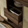 Reid 63" Curved Sideboard in Walnut Finish Laminate & Synthetic Rattan